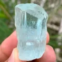 Natural DIamond Cut Blue Aquamarine Crystal from Pakistan - image 7