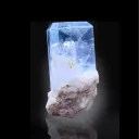 Natural Diamond Cut Terminated Aquamarine Crystal With Feldspar, Aquamarine Specimen, Raw Aquamarine, Minerals Specimen From Shigar - - image 2