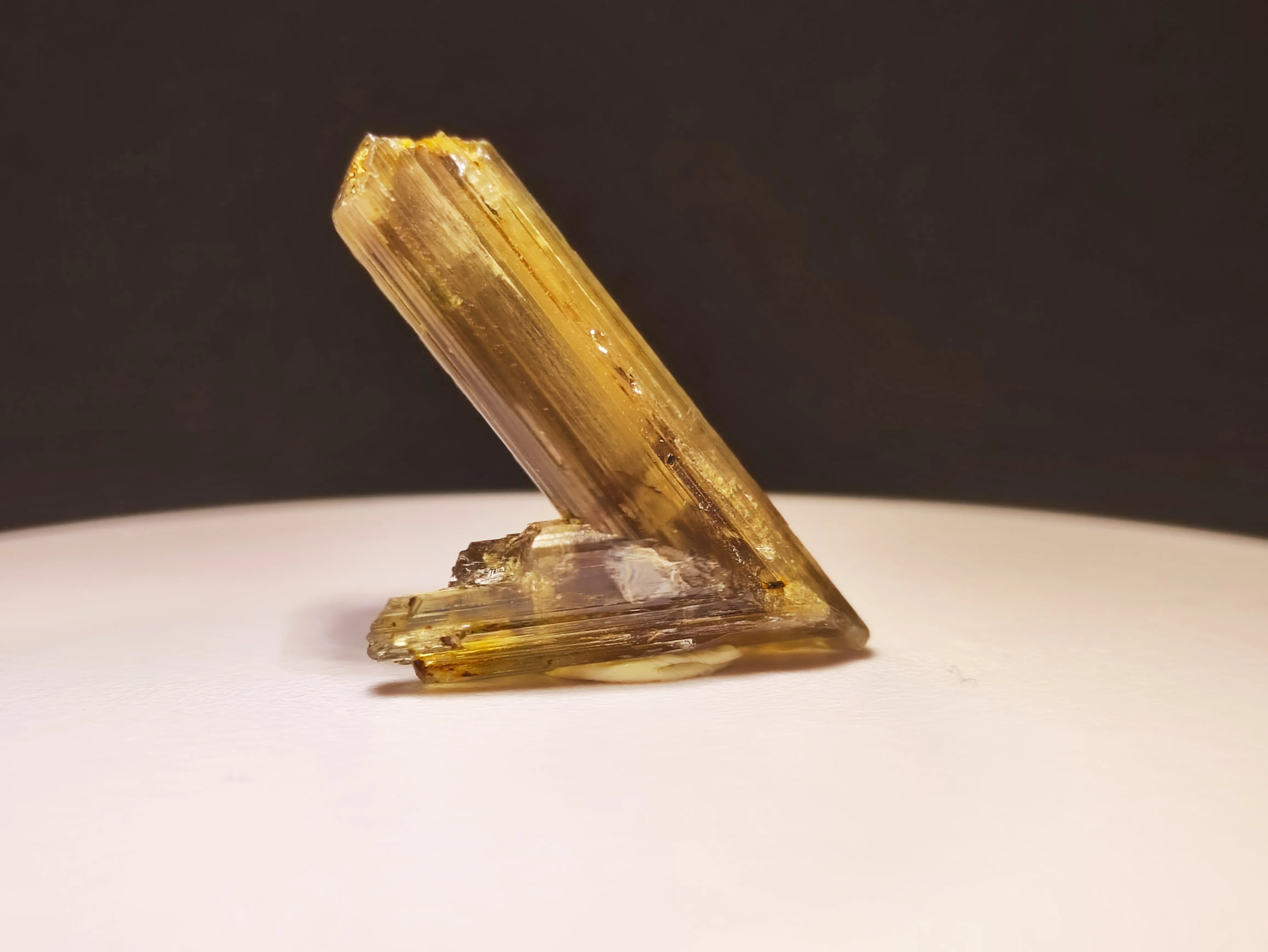 Natural Diaspore Crystal | Green Turkish Csarite - image 1