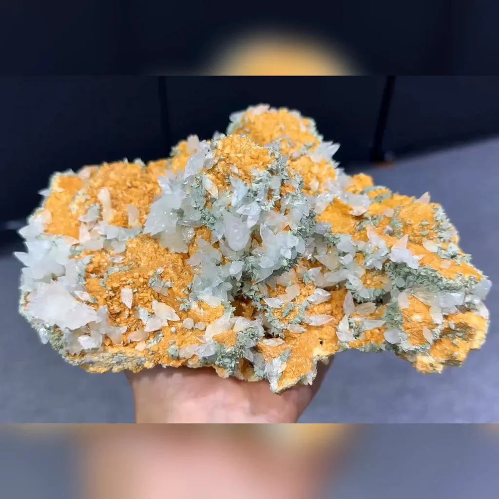 Natural Dolomite and Calcite Symbiosis comes from Anhui,China 185*155*90MM image