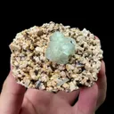 Natural Dolomite and Green Fluorite Mineral Specimen,High Quality Specimen,XIANGHUALING,HUNAN,CHINA(65*55*35mm) - image 1