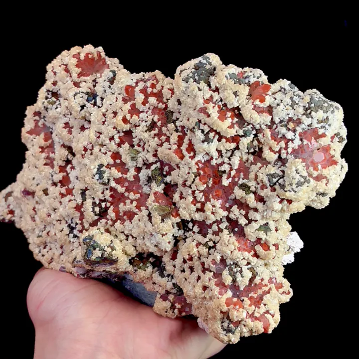 Natural Dolomite and Red Quartz, Mineral Specimen:Jiangxi,China (200*125*85MM) - image 3