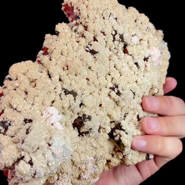 Natural Dolomite and Red Quartz, Mineral Specimen:Jiangxi,China (200*125*85MM) - image 4