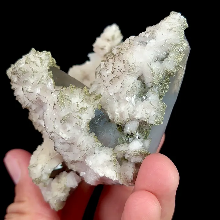 Natural Dolomite, Pyrite, and Quartz, Mineral Specimen:Yaogangxian,Hunan (65*85*55MM) - image 4