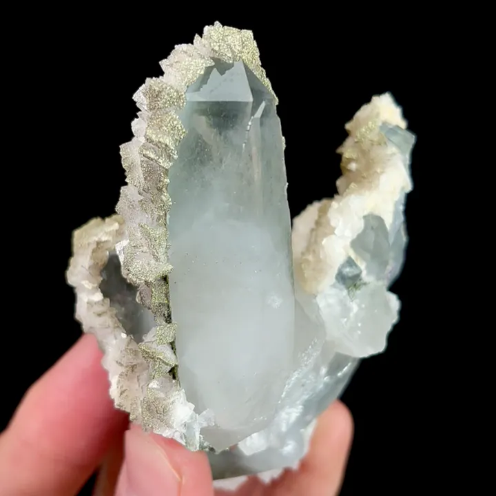 Natural Dolomite, Pyrite, and Quartz, Mineral Specimen:Yaogangxian,Hunan (65*85*55MM) - image 5