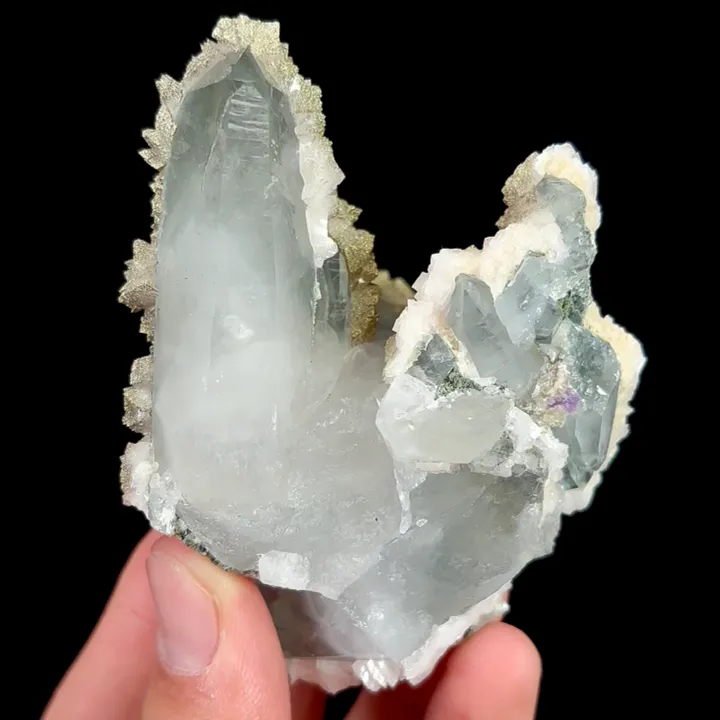 Natural Dolomite, Pyrite, and Quartz, Mineral Specimen:Yaogangxian,Hunan (65*85*55MM) - image 6