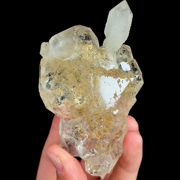 Natural Enhydro Fluorite and Quartz, Mineral Specimen: Huanggangliang,Inner Mongolia (85*60*35MM) - image 4