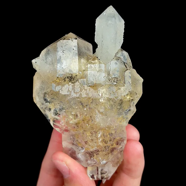 Natural Enhydro Fluorite and Quartz, Mineral Specimen: Huanggangliang,Inner Mongolia (85*60*35MM) - image 5
