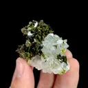 Natural Epidote and Quartz, Mineral Specimen:Sichuan,China (45*35*35MM) - image 2