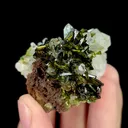 Natural Epidote and Quartz, Mineral Specimen:Sichuan,China (45*35*35MM) - image 4