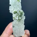 Natural Etched Terminated Epidote Cluster On Quartz, Etched Quartz, Green Epidote, Raw Epidote, Minerals Specimen From Skardu - 35 Gram - image 5