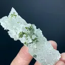 Natural Etched Terminated Epidote Cluster On Quartz, Etched Quartz, Green Epidote, Raw Epidote, Minerals Specimen From Skardu - 35 Gram - image 7