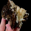 Natural Feather Calcite and Goethite Mineral Specimen,High Quality Specimen,ANHUI,CHINA(86*83*95mm) - image 3
