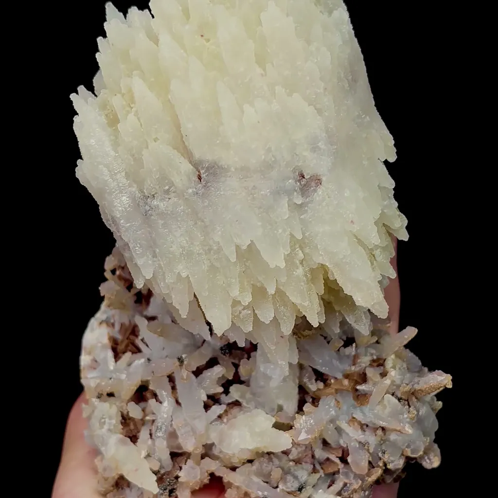 Natural Feather Calcite Mineral Specimen,High Quality Specimen,ANHUI,CHINA(107*70*180mm) image