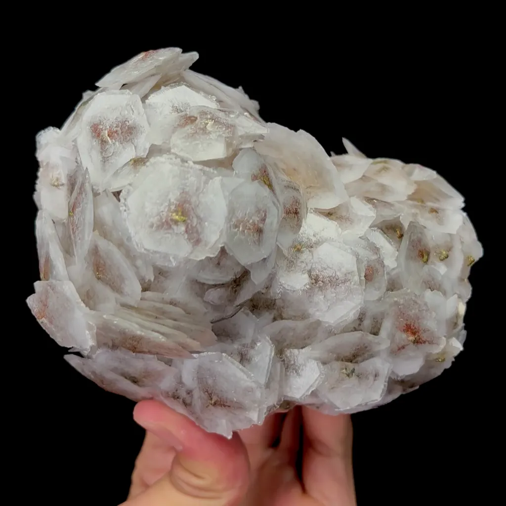 Natural Fish Scale Calcite and Pyrite Mineral Specimen,High Quality Specimen,CHENZHOU,HUNAN,CHINA(125*96*77mm) image