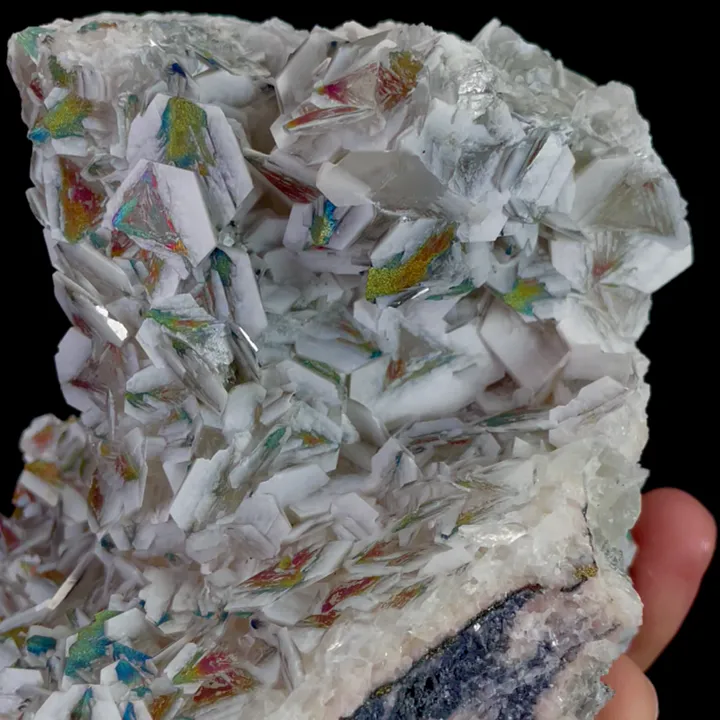 Natural Flake Calcite and Colored Pyrite, Mineral Specimen:Fujian,China (95*160*110MM) - image 3