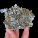 Natural Flake Calcite and Pyrite, Mineral Specimen:Fujian,China (80*70*25MM) - image 4