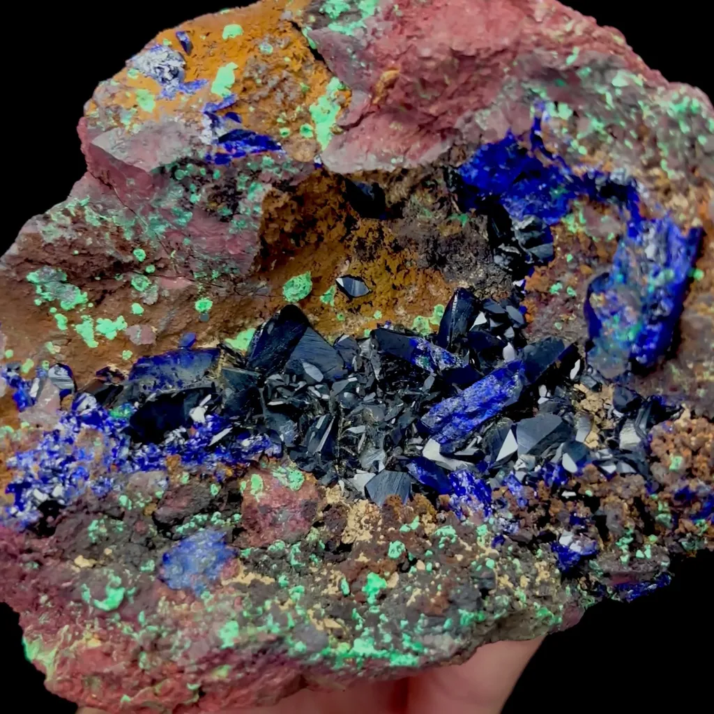 Natural Flaky Azurite Mineral Specimen,High Quality Specimen,ANHUI,CHINA(120*90*55mm) - image 2