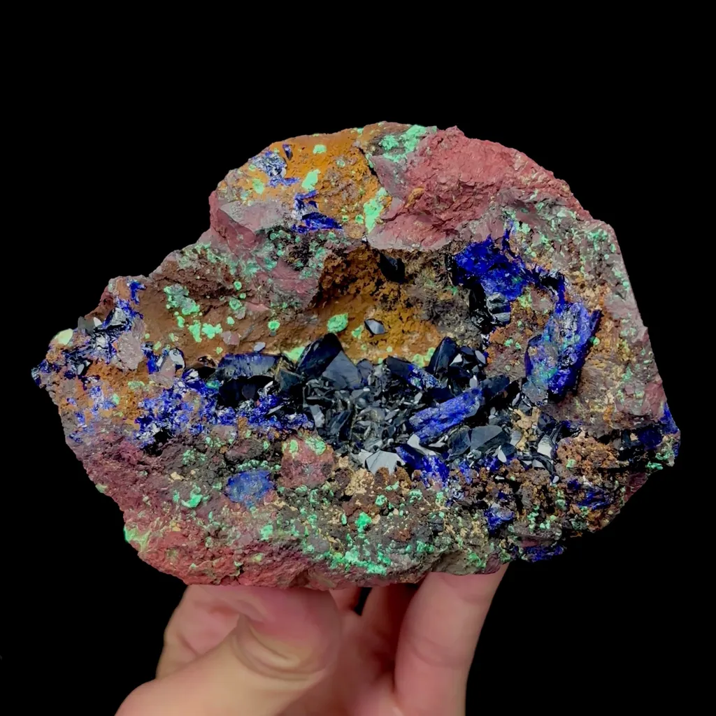 Natural Flaky Azurite Mineral Specimen,High Quality Specimen,ANHUI,CHINA(120*90*55mm) - image 4