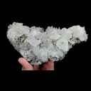 Natural Flaky Calcite and Clear Quartz Cluster with Pyrite, Mineral Specimen:Fujian,China (180*85*35MM) - image 2
