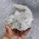 Natural Flaky Calcite and Crystal Quartz Cluster Symbiosis comes from Fujian,China 85*85*60MM - image 3
