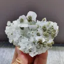 Natural Flaky Calcite and Quartz coexist with Pyrite comes from Fujian,China 90*30*70MM - image 4