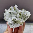 Natural Flaky Calcite and Quartz coexist with Pyrite comes from Fujian,China 90*30*70MM - image 3