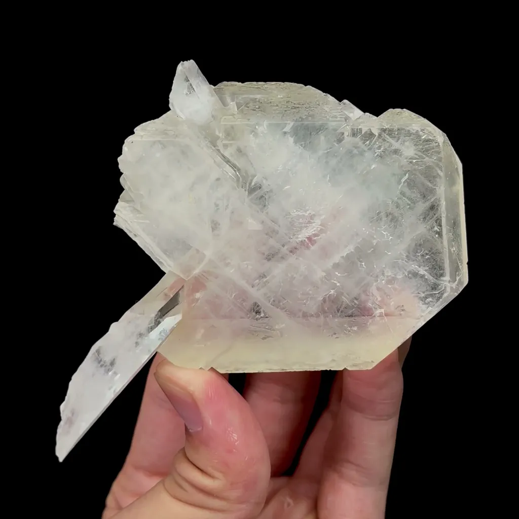 Natural Flaky Fluorite and Crystal Mineral Specimen,High Quality Specimen,ZHEJIANG,CHINA(88*66*17mm) image