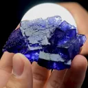 Natural Floating Purple Fluorite on Matrix Mineral Specimen,High Quality Specimen,XINJIANG,CHINA(60*47*20mm) - image 1