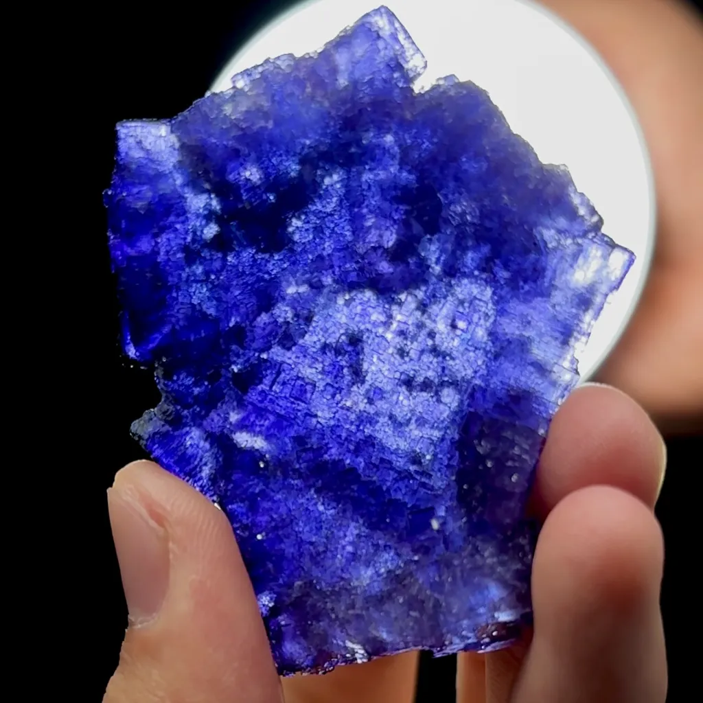 Natural Floating Purple Fluorite on Matrix Mineral Specimen,High Quality Specimen,XINJIANG,CHINA(60*47*20mm) - image 2