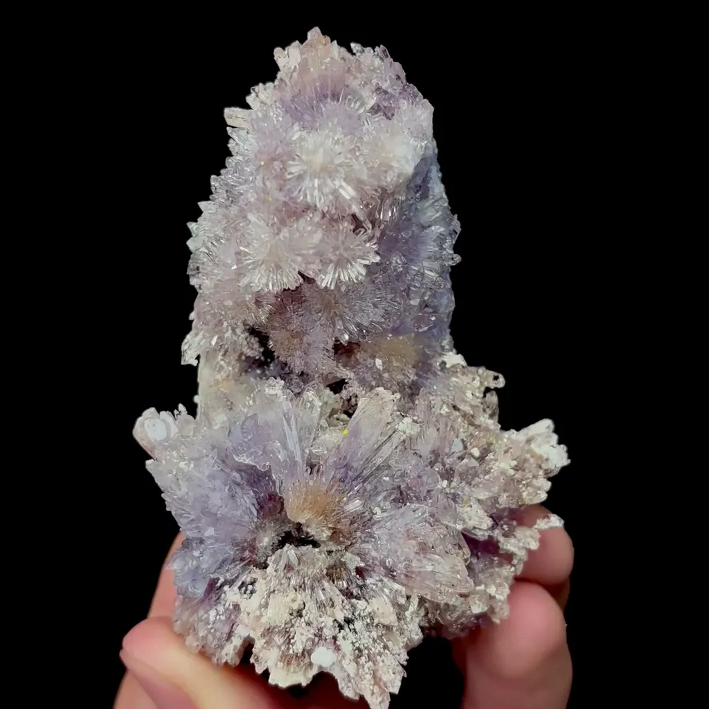 Natural Floral Creedite Mineral Specimen,High Quality Specimen,GUIZHOU,CHINA(54*35*80mm) image