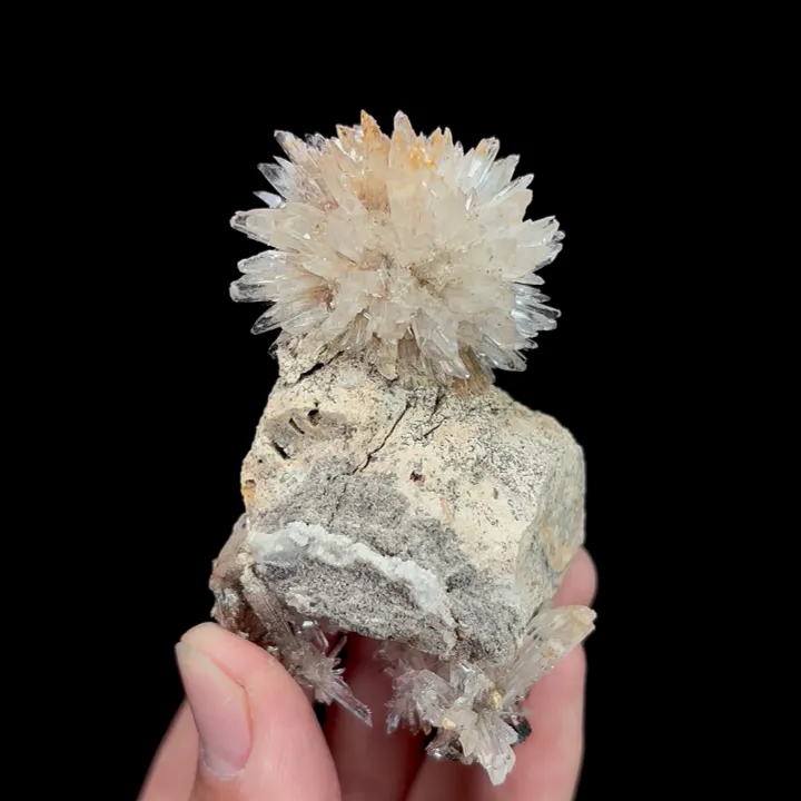 Natural Floral Gypsum, Mineral Specimen:Guizhou,China (40*40*70MM) - image 6