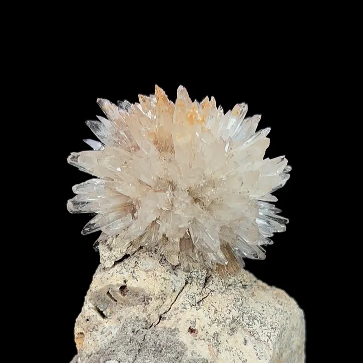 Natural Floral Gypsum, Mineral Specimen:Guizhou,China (40*40*70MM) image