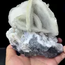 Natural Fluorescent Flower-like Calcite and Crystal Coexist comes from Fujian,China 115*100*150MM - image 4
