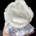 Natural Fluorescent Flower-like Calcite and Crystal Coexist comes from Fujian,China 115*100*150MM - image 1