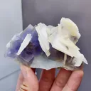 Natural Fluorite and Barite coexist comes from Chenzhou,Hunan 99*30*50MM - image 2
