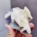 Natural Fluorite and Barite coexist comes from Chenzhou,Hunan 99*30*50MM - image 3