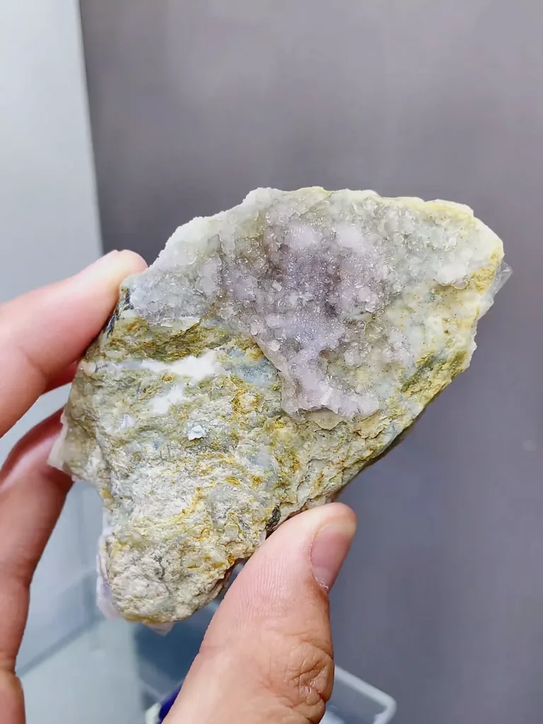 Natural Fluorite and Barite coexist comes from Chenzhou,Hunan 99*30*50MM - image 5
