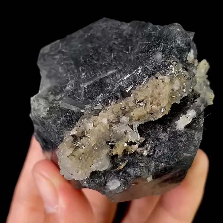 Natural Fluorite and Bismuthinite, Mineral Specimen: Yaogangxian,Hunan (50*55*50MM) - image 7