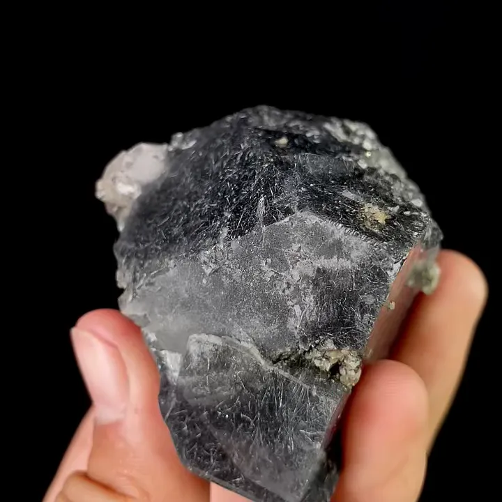 Natural Fluorite and Bismuthinite, Mineral Specimen: Yaogangxian,Hunan (50*55*50MM) - image 4