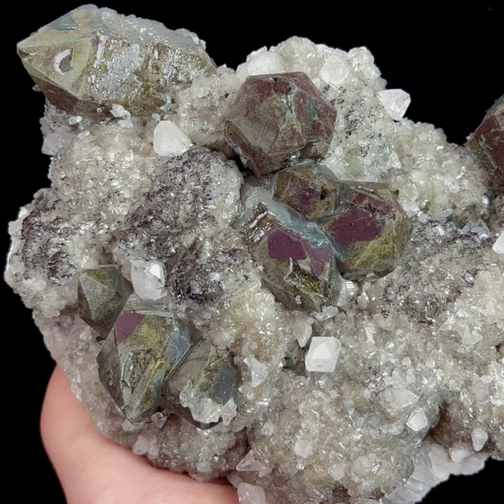 Natural Fluorite and Calcite, Mineral Specimen:Daye,Hubei (160*130*50MM) image