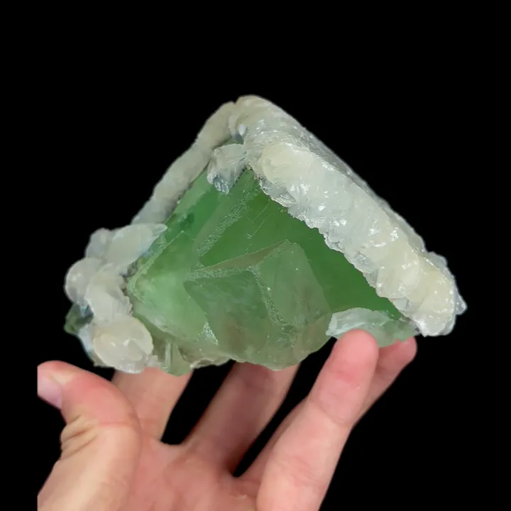 Natural Fluorite and Calcite, Mineral Specimen:Xianghualing,Hunan (80*95*80MM) - image 3