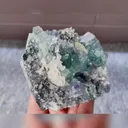 Natural Fluorite and Calcite Symbiosis comes from Fujian,China 95*70*40MM - image 3