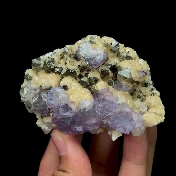 Natural Fluorite and Crystal Mineral Specimen,High Quality Stepped Specimen:YAOGANGXIAN,CHINA(76*53*31mm) - image 3