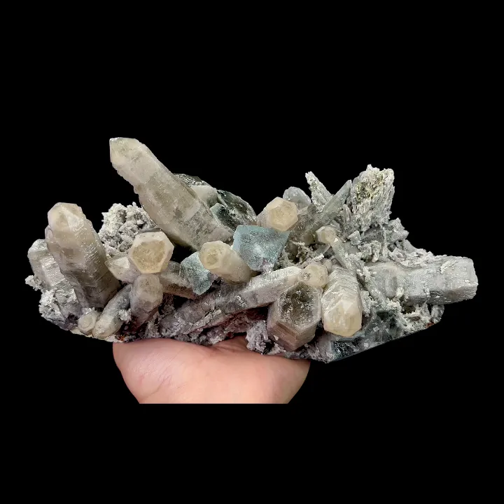 Natural Fluorite and Crystal,High Quality Cluster Mineral Specimen:NEIMENGGU,China (220*75*113mm) image