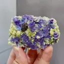 Natural Fluorite and Mica coexist comes from Yindu, Inner Mongolia 65*20*45MM - image 2