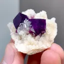 Natural Fluorite and Mica Crystal Coexist comes from Anhui,China 30*30*20MM - image 1