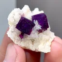 Natural Fluorite and Mica Crystal Coexist comes from Anhui,China 30*30*20MM - image 2