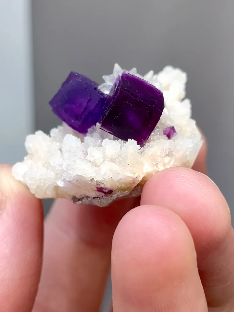 Natural Fluorite and Mica Crystal Coexist comes from Anhui,China 30*30*20MM - image 4