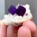 Natural Fluorite and Mica Crystal Coexist comes from Anhui,China 30*30*20MM - image 4